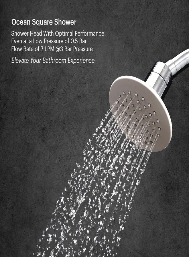 Johnson Bathrooms Johnson Ocean Round Overhead Shower without Shower Arm | ABS Material |Rotating head Overhead Shower|Single-Flow Setting |Anti-Corrosion | 1 Year Warranty (S0505CAMZ- Chrome) - Image 3